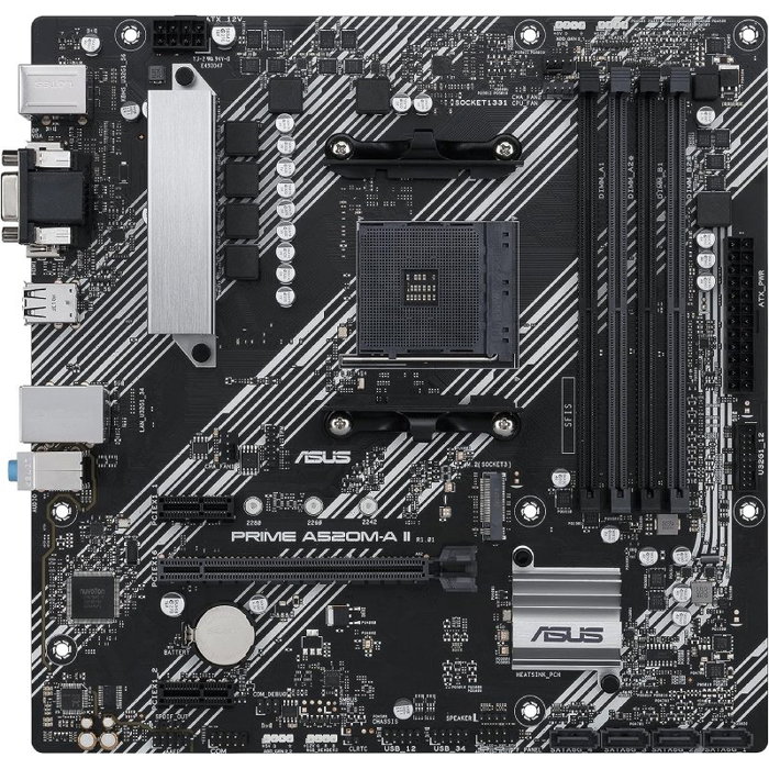 ASUS Prime A520M-A II/CSM Socket AM4 Micro ATX ASUS Prime A520M-A II/CSM Socket AM4 Micro ATX